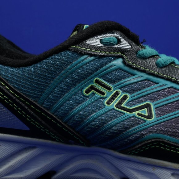 FILA Cool Max Women's 6 M Aqua Black Athletic Running Shoes DLS Foam - Picture 14 of 16